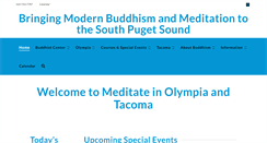 Desktop Screenshot of meditateinolympia.org