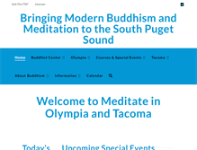 Tablet Screenshot of meditateinolympia.org